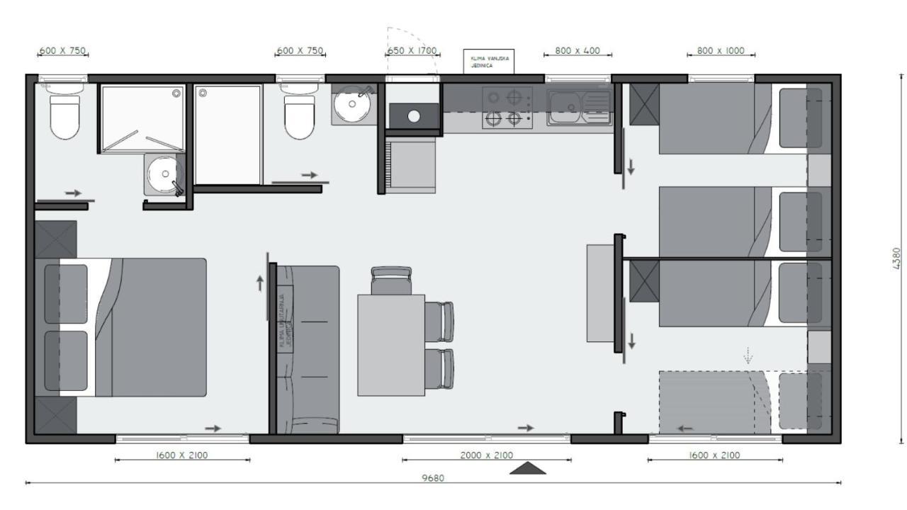 ביוגראד נה מורו Mobile Home Sole מראה חיצוני תמונה